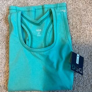 DSG Teal Athletic Racerback Tank Top